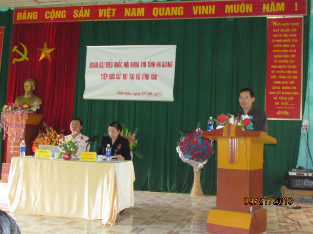 ຫົວໜ້າຄະນະຂົນຂວາຍປະຊາຊົນສູນກາງ ຮ່າທິຄ໋ຽດ ພົບປະກັບຜູ້ມີສິດເລືອກຕັ້ງແຂວງຮ່າຢາງ